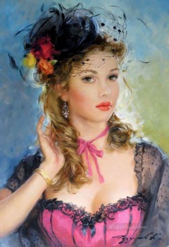 Beautiful Girl KR 003 Impressionist Oil Paintings